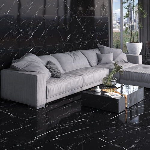 PISO MARQUINA NEGRO RECT 80*160 (2.56 M² POR CAJA)