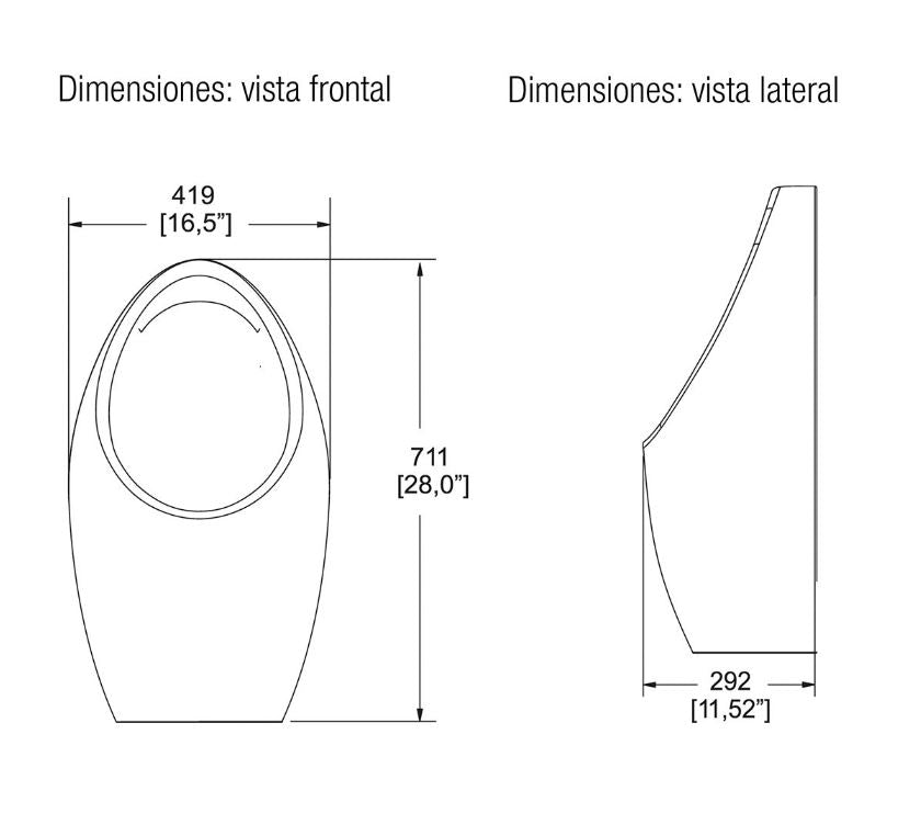 MINGITORIO GOBI OVAL SECO BLANCO HELVEX