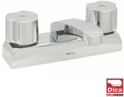 MEZCLADORA DE 4" PARA LAVABO CON CUBIERTA Y MANERALES