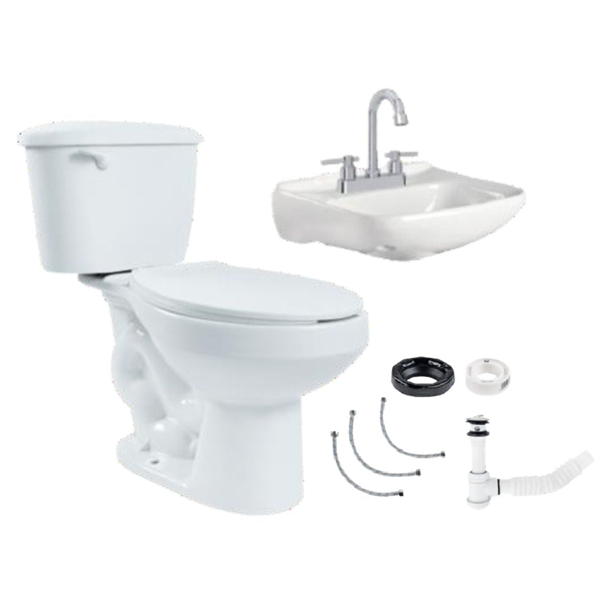 Combo Sanitario Dica Blanco Redondo