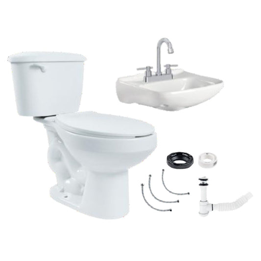 Combo Sanitario Dica Blanco Redondo
