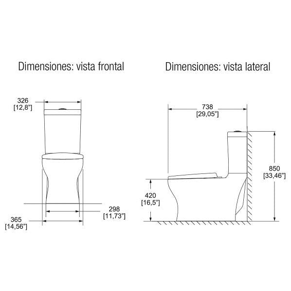 SANITARIO MIURA ELONG TROCULT BLANCO HELVEX