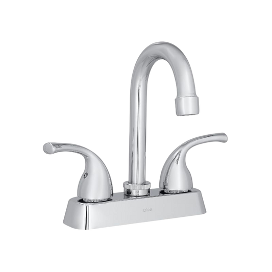 MEZCLADORA DE 4" PARA LAVABO CROMO ECOLÓGICO