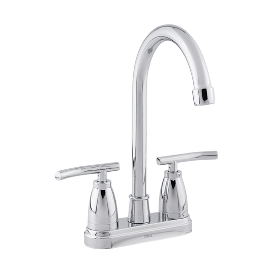 MEZCLADORA DE 4" PARA LAVABO CROMO ECOLÓGICO