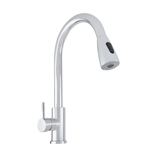 MONOMANDO 8" CUELLO CORTO PARA FREGADERO CROMO ECOLÓGICO