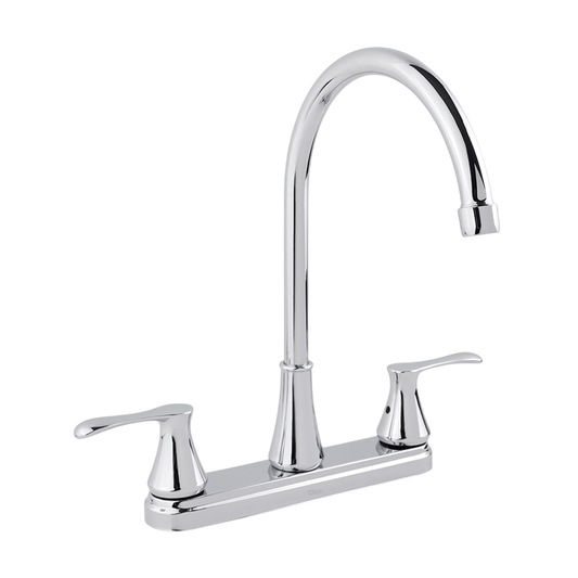 MEZCLADORA 8" CUELLO ALTO PARA FREGADERO CROMO ECOLÓGICO