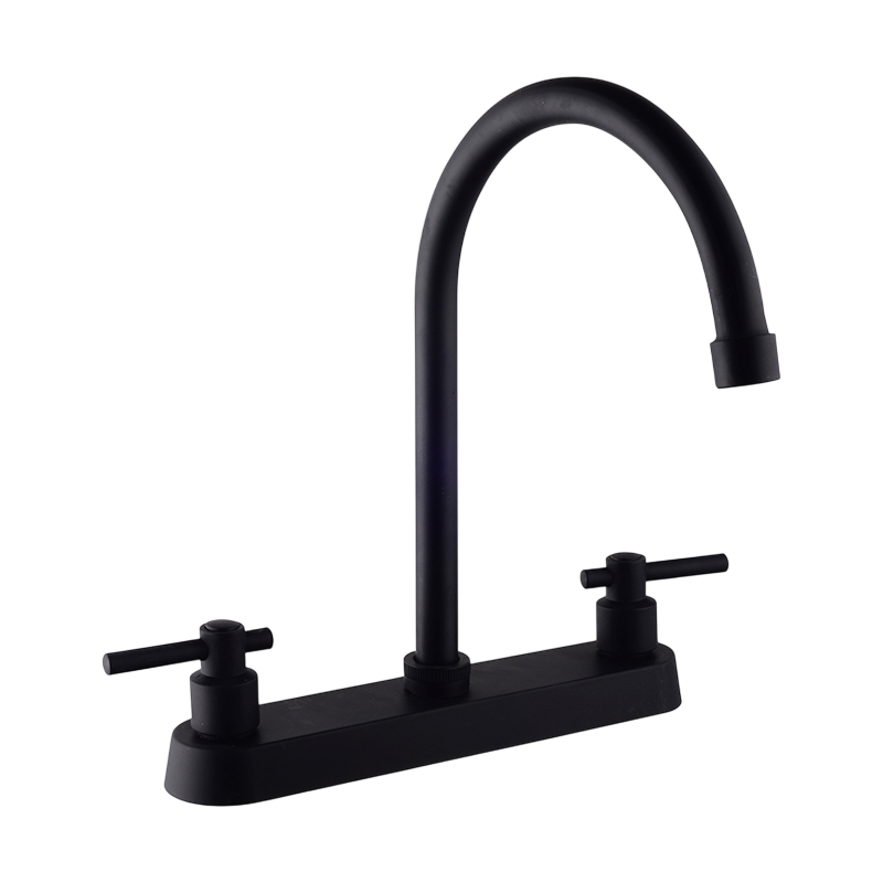 MEZCLADORA CUELLO ALTO PARA FREGADERO NEGRO ECOLÓGICO
