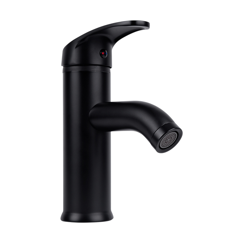 MONOMANDO CORTO PARA LAVABO NEGRO ECOLÓGICO