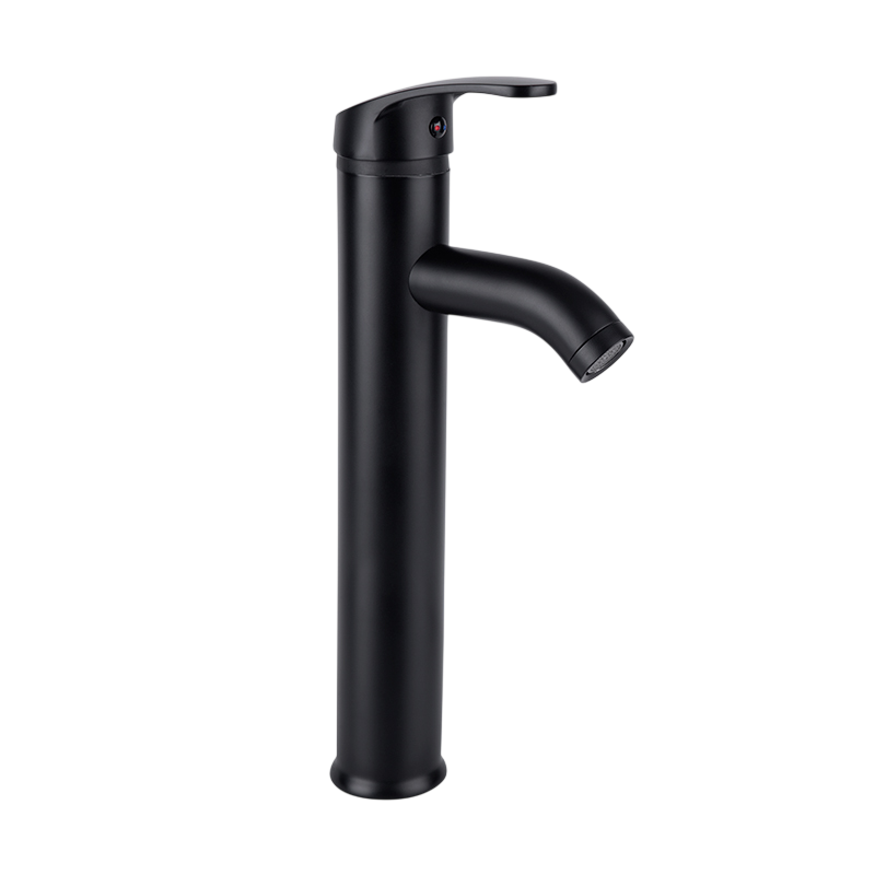 MONOMANDO ALTO PARA LAVABO NEGRO ECOLÓGICO
