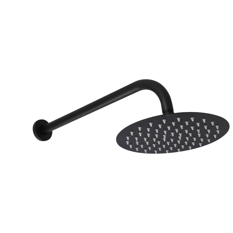 REGADERA 8" REDONDA NEGRO ECOLÓGICA