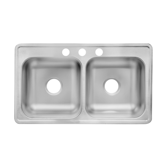 TARJA DOBLE TINA M-110-19 ACERO INOXIDABLE