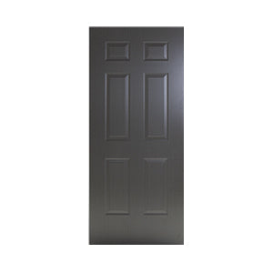 PUERTA MULTIPANEL GRIS 6 PANEL GRAY 90*2.10