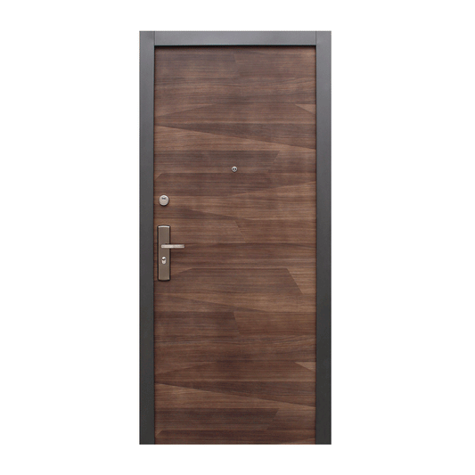 PUERTA DE SEGURIDAD GALES LINEA ACERO + MADERA